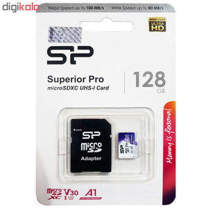 کارت حافظه Silicon Power Superior Pro  U3  4K  128G رنگی