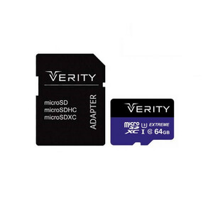 کارت حافظه Verity 4K U3 سرعت 80MBps ظرفیت 64 گیگابایت