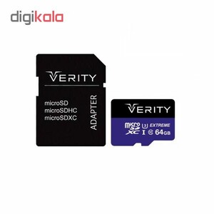 کارت حافظه Verity  4K   U3 سرعت 80MBps ظرفیت 64 گیگابایت