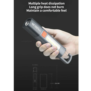 چراغ قوه شارژی اسمایلینگ شارک مدل SD-1023