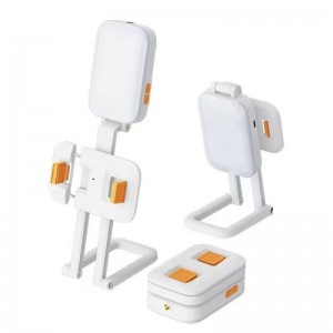 هلدر گوشی موبایل و رینگ لایت شارژی چندکاره D2 PRO