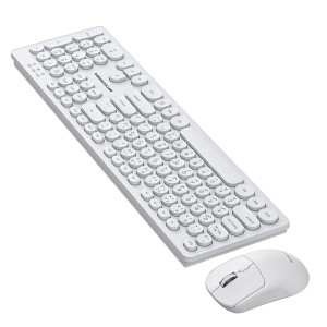 کیبورد و ماوس بی سیم میتسوشیدا مدل KC-AN500 سفید