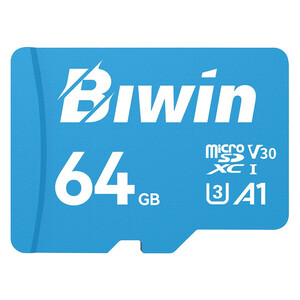 کارت حافظه microSDXC بیوین مدل MS100 کلاس 10 استاندارد UHS-I U3 V30 A1 سرعت 100MBps ظرفیت 64 گیگابایت