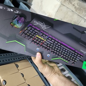 کیبورد و ماوس گیمینگ DEIOG مدل Dy-115 سیلیکون مایع RGB