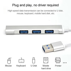 هاب 4 پورت Usb3  فلزی