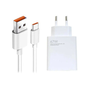 شارژر  شیائومی  67 وات به همراه کابل تبدیل USB-C اصل