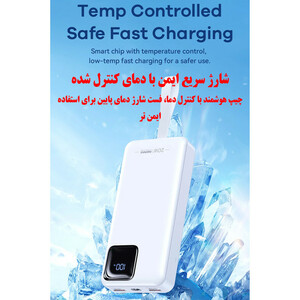 پاوربانک ریمکس مدل RPP-550 ظرفیت 30000 میلی آمپر مشکی