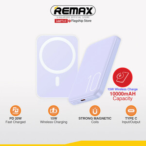 پاوربانک وایرلس Remax  RPP-65   10000Mah  آبی