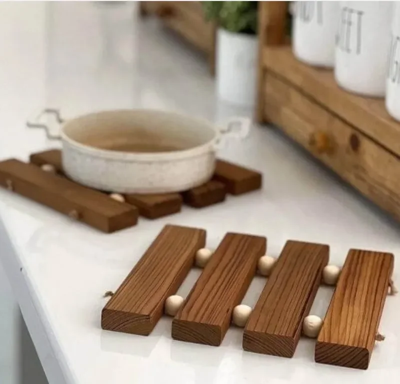 زیرقابلمه ای مدل مهره چوبی