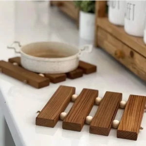 زیرقابلمه ای مدل مهره چوبی
