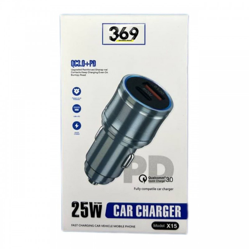 شارژر فندکی 25 وات مدل X15