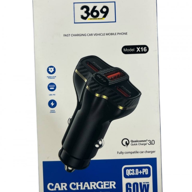 شارژر فندکی 60 وات مدل X16