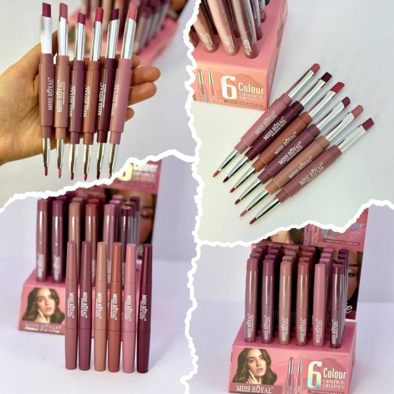 رژلب و خط لب دو طرفه  MISS ROYAL