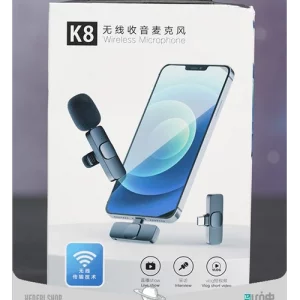 میکروفن k8 یقه ای مدل k8 wireless microphone(برای ایفون و اندروید) اصلی