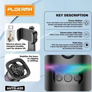 گیمبال تعقیب سوژه موبایل Plokama Auto-A20 AI