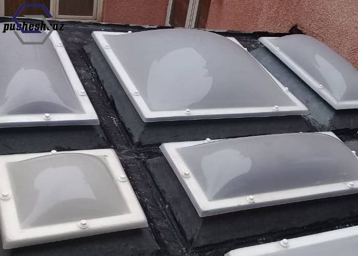 بررسی سقف حیاط خلوت فایبرگلاس