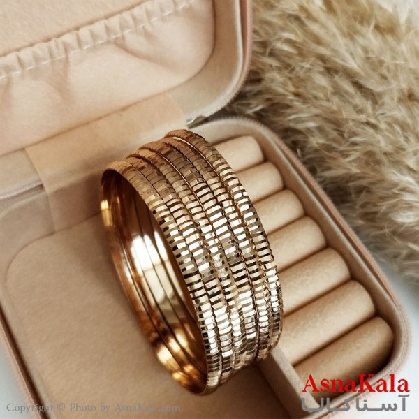 النگو آینه ای طلاروس سایز 3میل برند NG  کد DSB18402W