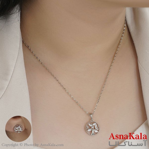 نیم ست زنانه ژوپینگ مدل درخت نگیندار طرح طلا کد NIM14461W