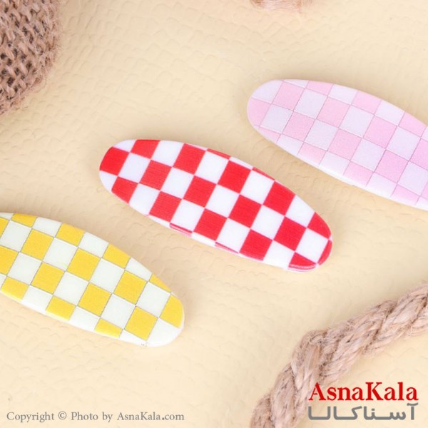 گیره مو تق تقی بیضی جنس خارجی کد HAIR13100W