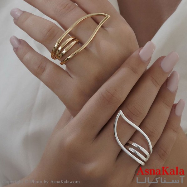 انگشتر ترند زنانه استیل فری سایز دارای پوشش نانو کد ANG19332W