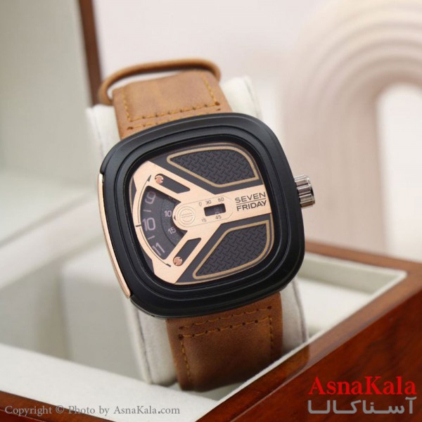 ساعت مردانه سون فرایدی بندچرم و تاریخ دار  کد WTCH11132W