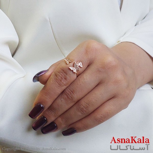 انگشتر زنانه دریم مدل پروانه فری سایز کد ANG19402W