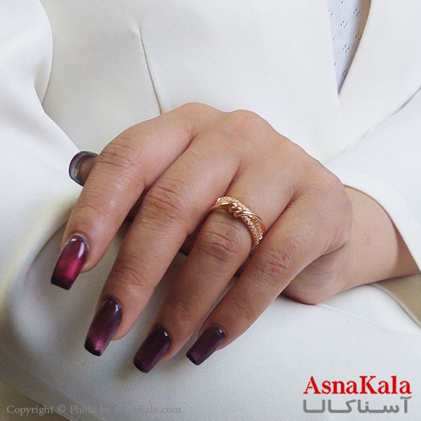 انگشتر زنانه دریم مدل گره  فری سایز کد ANG19407W