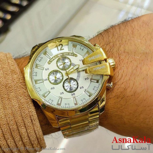 ساعت مچی عقربه ای مردانه دیزل شاخدار با 3موتورفعال کد WTCH11163W