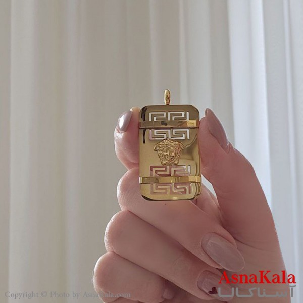 گردنبند مردانه ورساچه استیل 316 رنگ طلایی کد GNB16761W