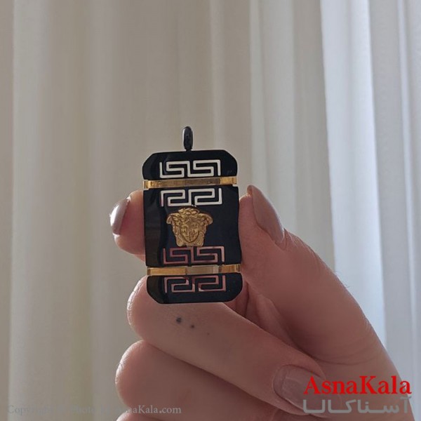 گردنبند مردانه ورساچه استیل 316 رنگ مشکی کد GNB16762W