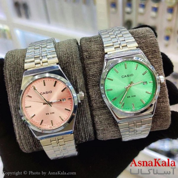 ساعت مچی عقربه ای مردانه کاسیو طرح پی ار ایکس ضدآب و روزشمار کد WTCH11193W