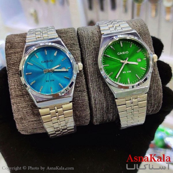 ساعت مچی عقربه ای مردانه کاسیو طرح پی ار ایکس ضدآب و روزشمار کد WTCH11194W