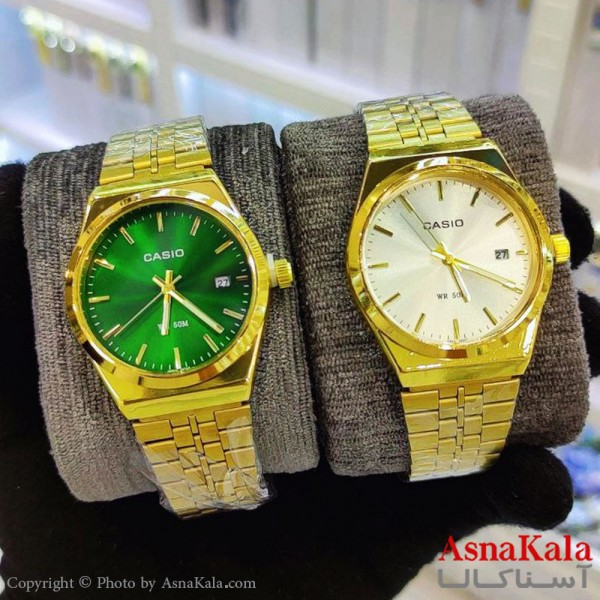 ساعت مچی عقربه ای مردانه کاسیو طرح پی ار ایکس ضدآب و روزشمار کد WTCH11195W