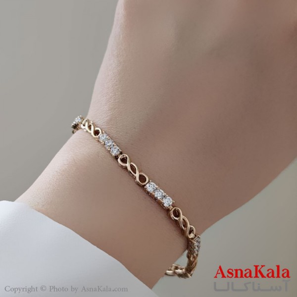 دستبند نگینی ترند برند ژوپینگ Xuping کد DSB18494W