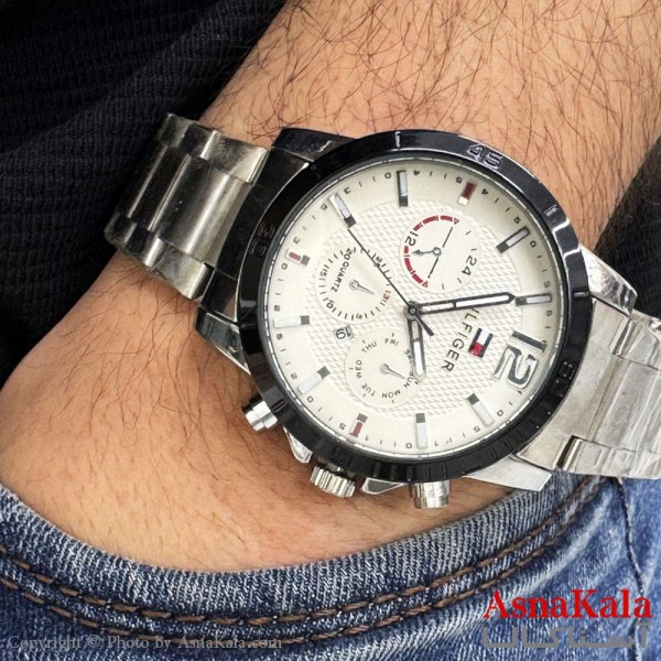 ساعت مچی مردانه برند هیل فایگرطرح سه موتور موتور کوارتز نقره ای رنگ ثابت و ضدآب کد WTCH11222W