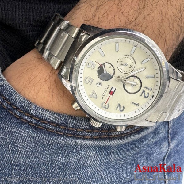 ساعت مچی مردانه برند هایر فایگرطرح سه موتور موتور کوارتز نقره ای رنگ ثابت و ضدآب کد WTCH11223W