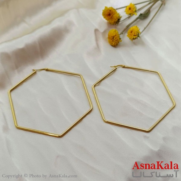 گوشواره زنانه استیل 316 کد GSH15558W