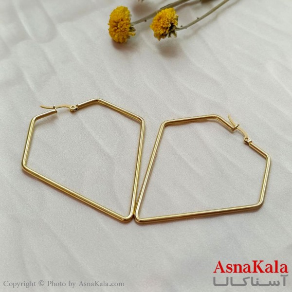 گوشواره زنانه استیل 316 کد GSH15559W