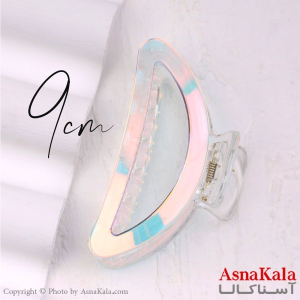 کلیپس اکرولیک هولوگرامی هلالی مدل چاویی  کد HAIR13167W