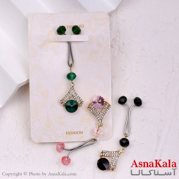 گیره روسری مدل آویز مثلثی کد HAIR13181W