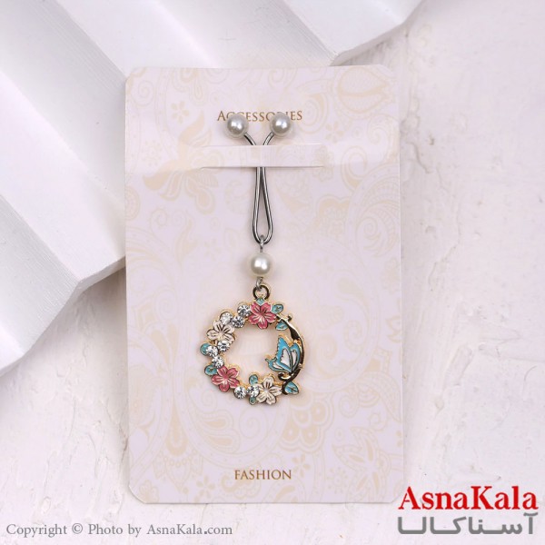 گیره روسری مدل حلقه شکوفه کد HAIR13185W