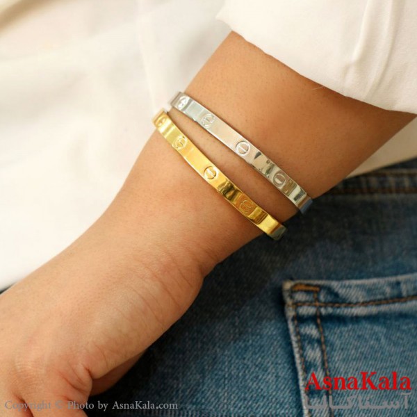 دستبند النگویی زنانه کارتیر استیل 316 کد DSB18503W