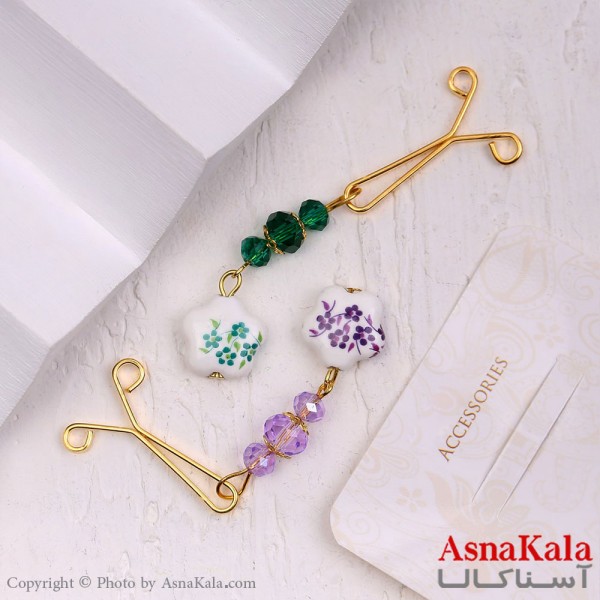 گیره روسری مدل ستاره سنگی کد HAIR13192W