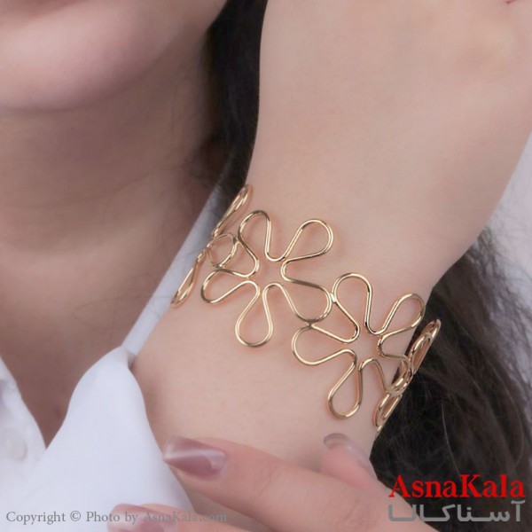 دستبندالنگویی زنانه ترند استیل 316 مدل گل کد DSB18509W