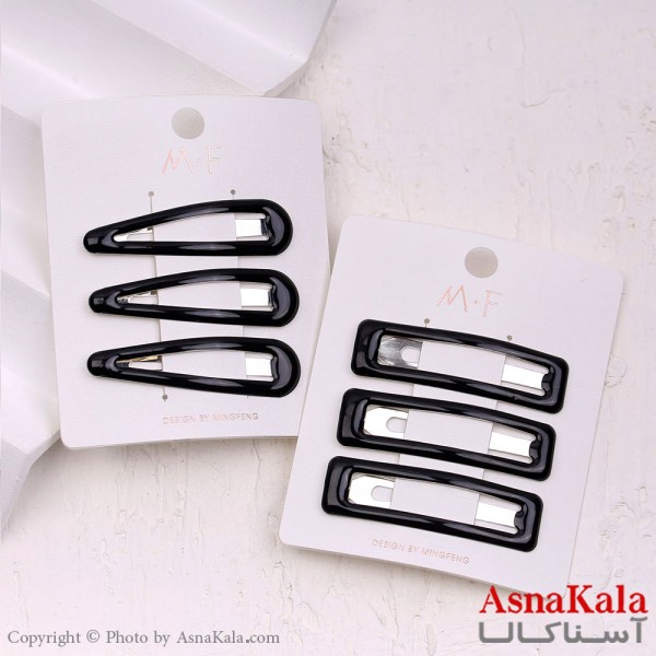 تق تقی مو مشکی مجموعه 3 عددی  کد HAIR13308W