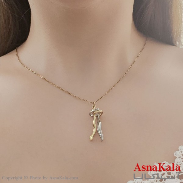 گردنبند عشق دخترانه استیل 316 مدل آغوش کد GNB16773W