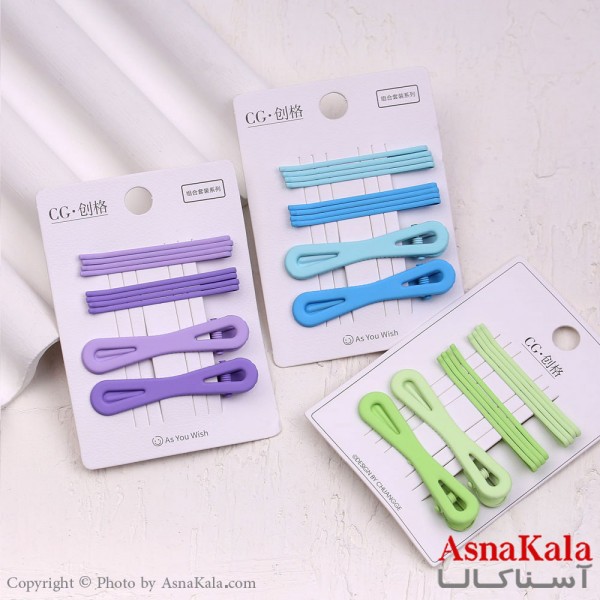 پنس و گیره انبری مو پاپیون مجموعه 10عددی  کد HAIR13427W