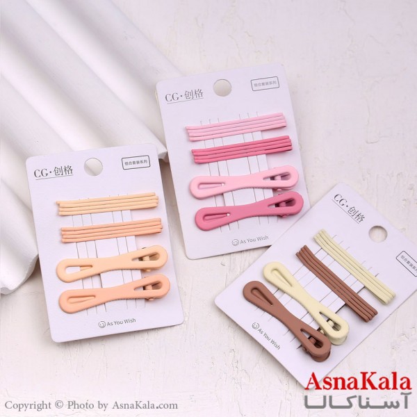 پنس و گیره انبری مو پاپیون مجموعه 10عددی  کد HAIR13428W