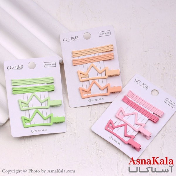 پنس و گیره انبری مو تاج مجموعه 10عددی کد HAIR13436W