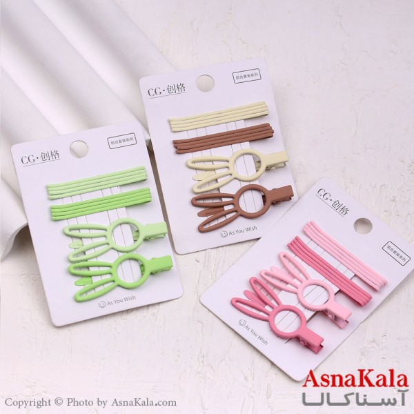 پنس و گیره انبری مو خرگوشی مجموعه 10عددی کد HAIR13441W